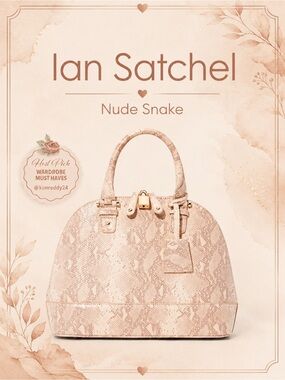 Ian Satchel Nude Snake Pattern